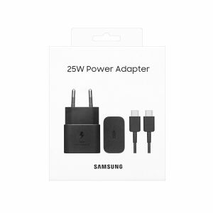 Samsung brzi kućni punjač 25W+USB Type-C kabel,crni EP-T2510XBEGEU