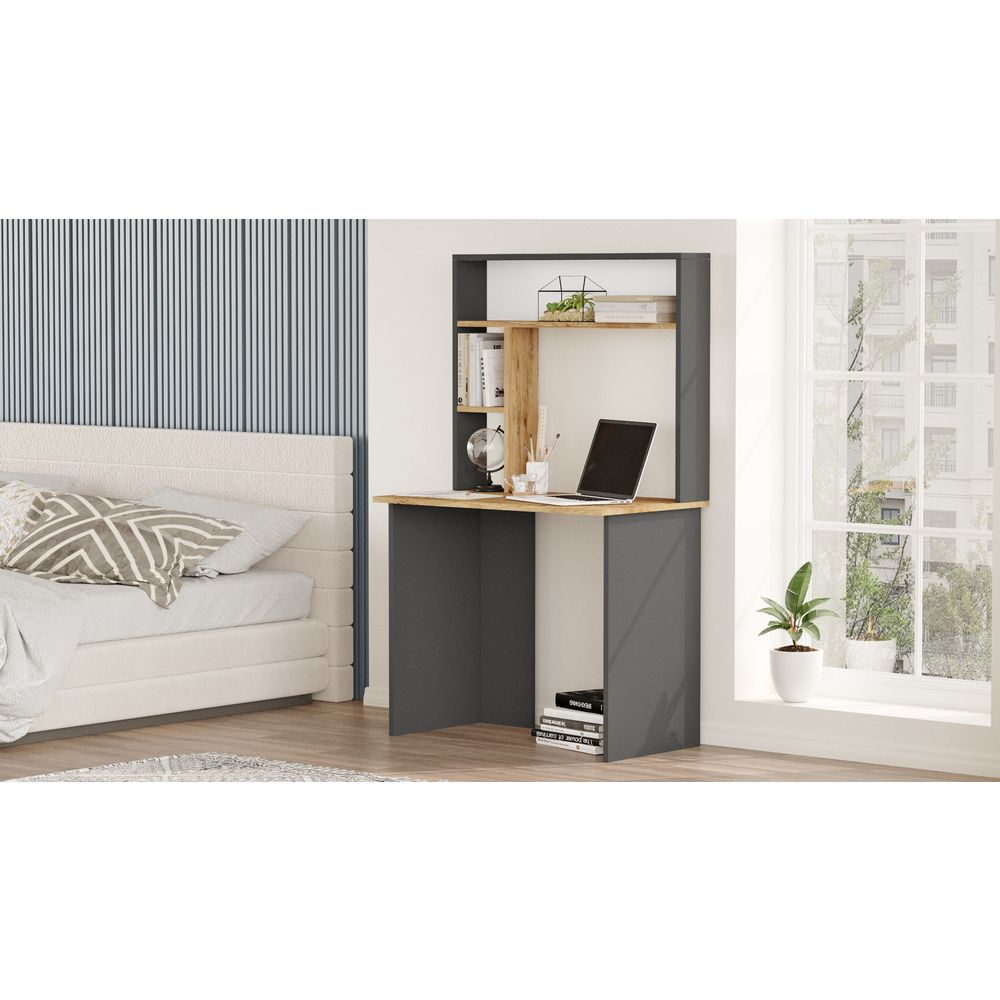 Br2-Aa Atlantic Pine Anthracite Radni Sto slika 3