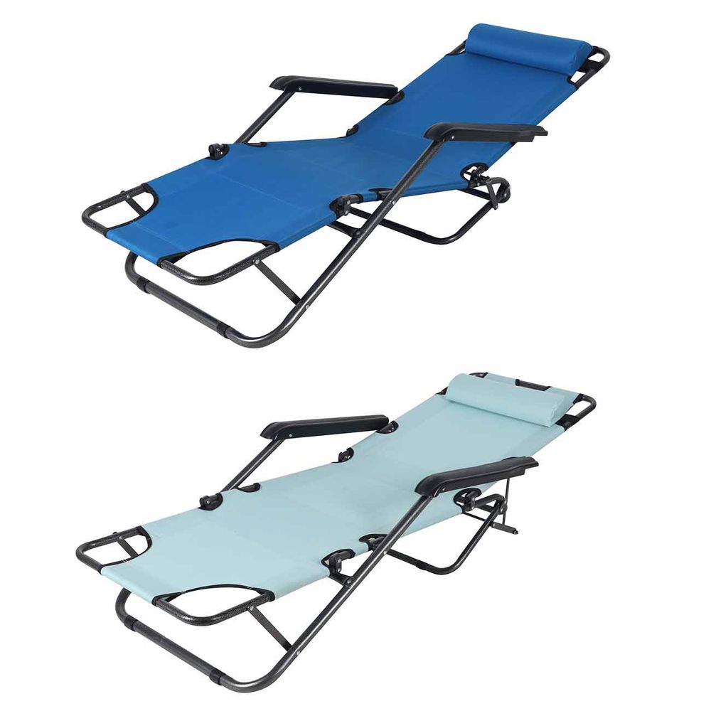 Sklopiva vrtna Ležaljka/Stolica 153x60x80cm slika 4