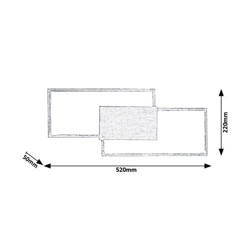 Rabalux Andrei zidna lampa, brušeni aluminijum, LED 18W slika 4