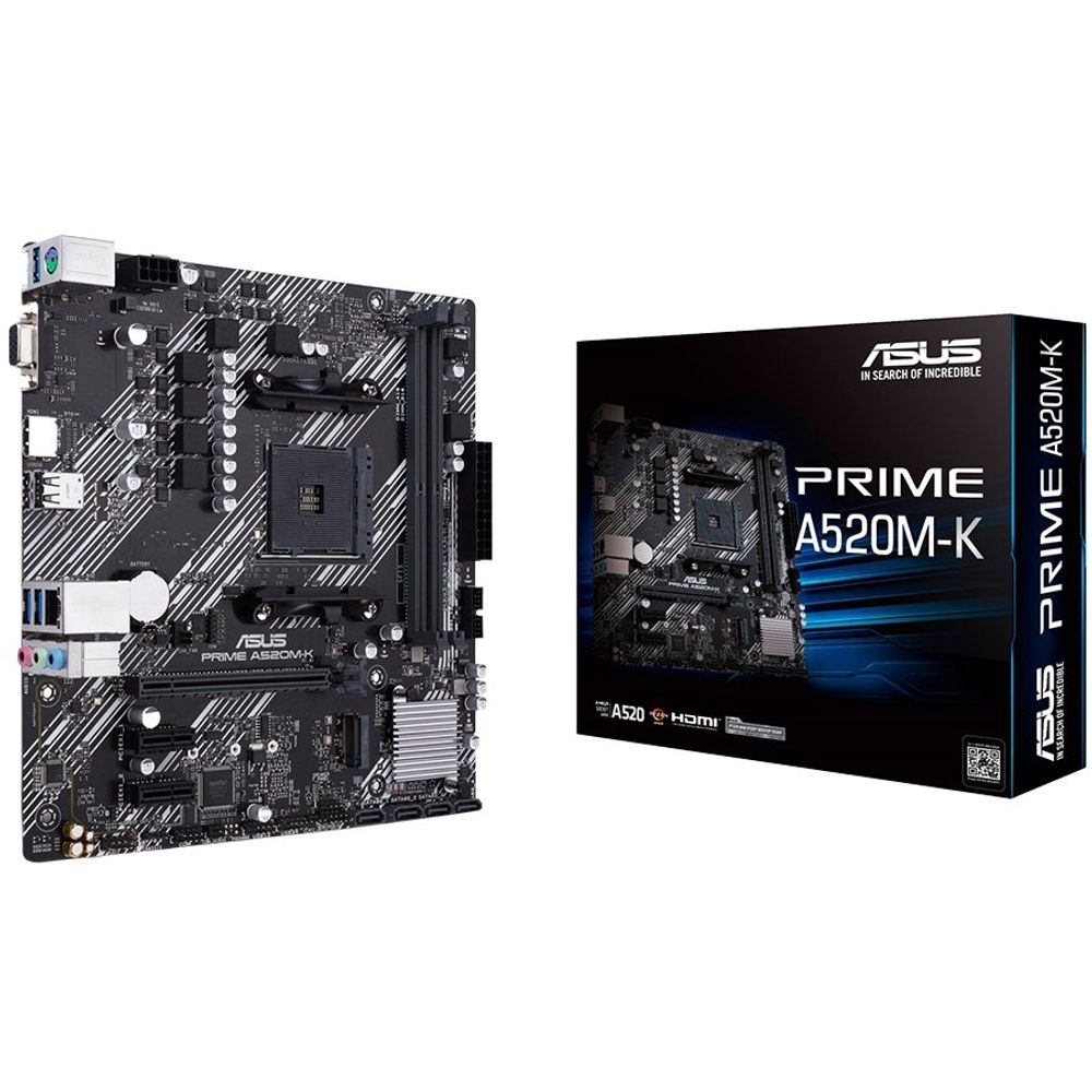 ASUS PRIME A520M-K AM4 mATX MB slika 1