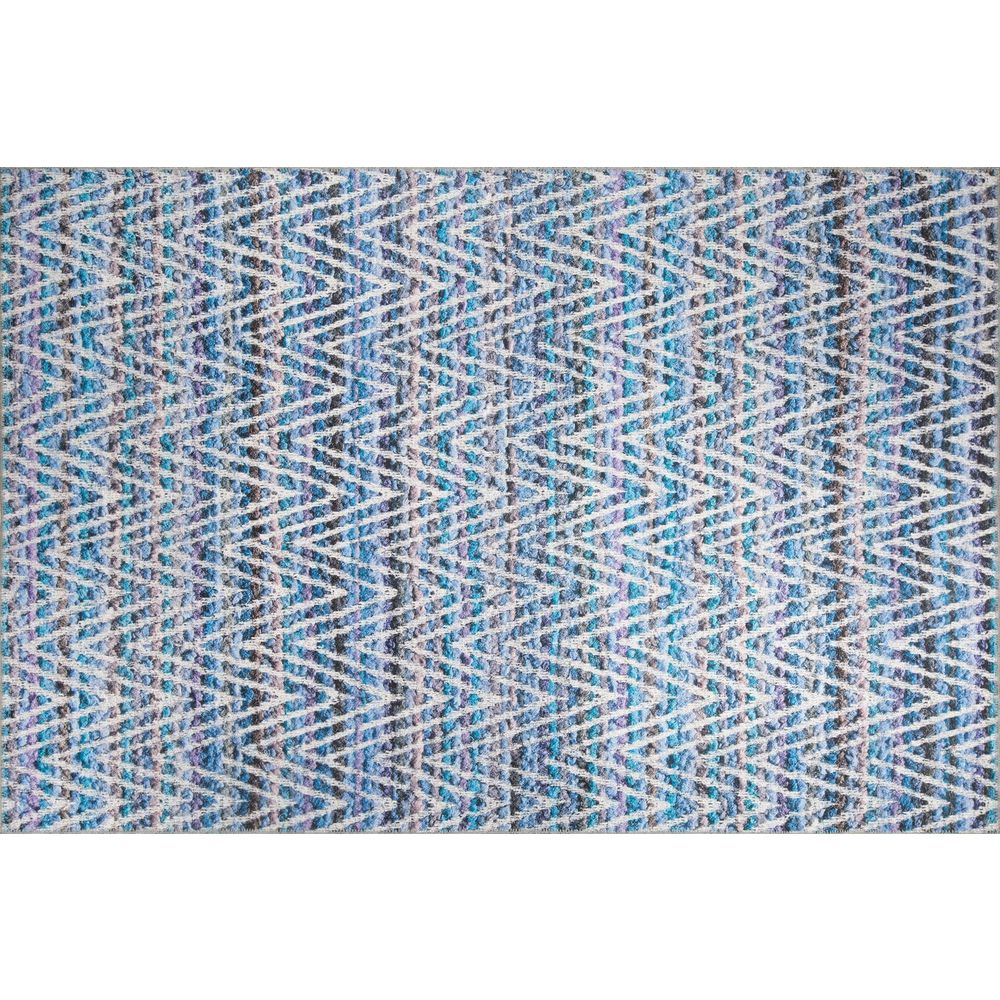 Dorian Chenille - Plavi AL 234 Višebojni Hodnički Tepih (75 x 150) slika 2