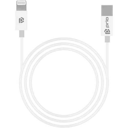Prio Charge; Sync USB C na Lightning Cable MFi certificiran 1m bijeli slika 2