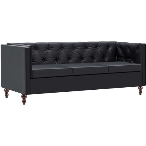 2-dijelni set sofa s presvlakom od umjetne kože crni slika 4