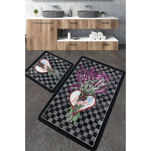 Levan Multicolor Bathmat Set (2 Pieces)