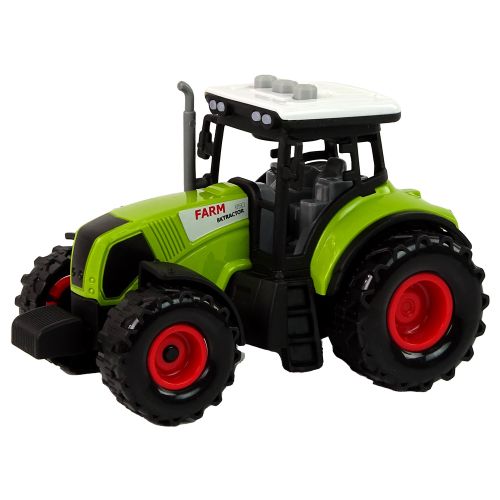 Traktor s 2u1 prikolicom zeleni slika 4