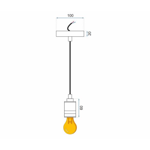 Viseća stropna svjetiljka Light Cooper APP347-1CP slika 4