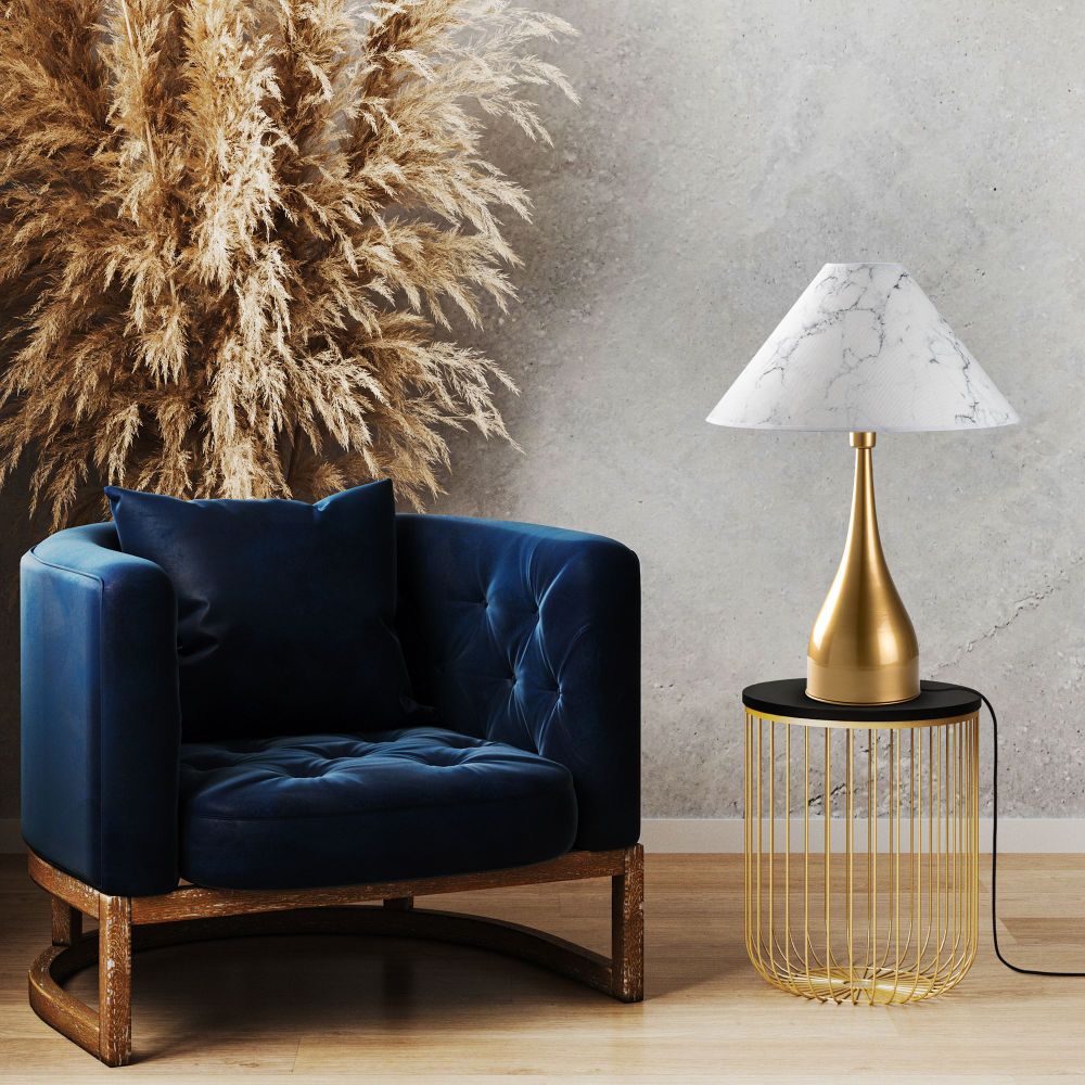 Luna - Zlatno-bijela stolna lampa 15275 slika 3