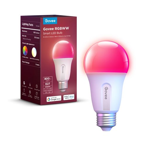 GOVEE RGBWW SMART LED BULB E27 800LM 1 PACK slika 1