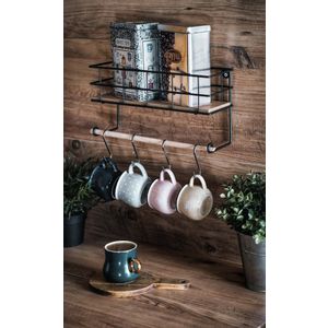 Gwen Oak
Black Wall Shelf