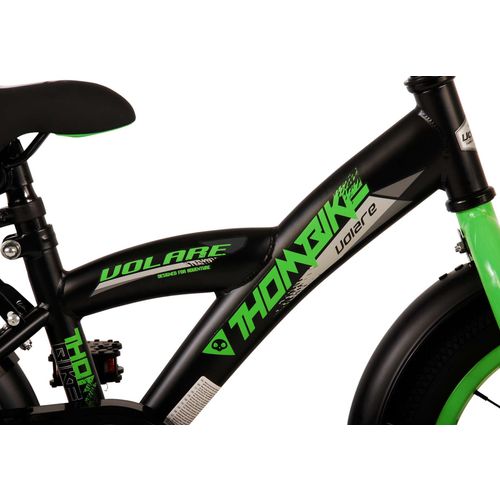 Volare dječji bicikl Thombike 14" crno-zeleni slika 7