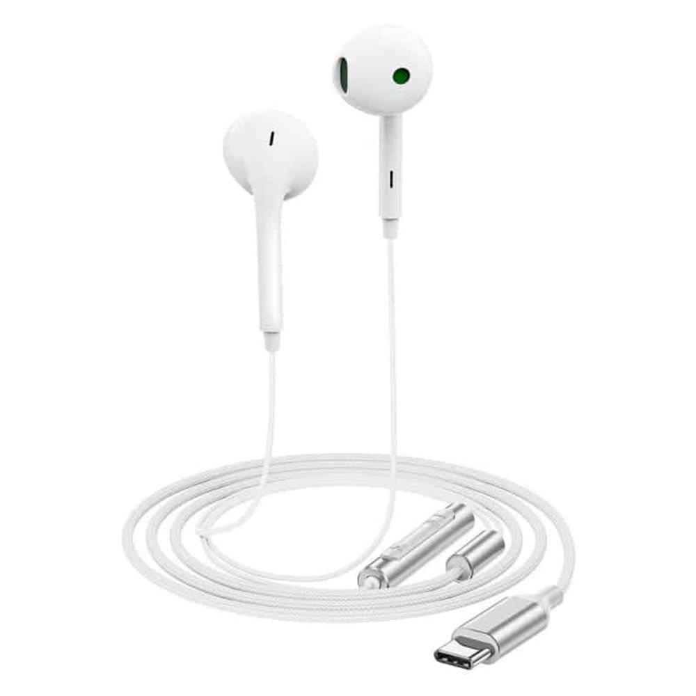 Žičane slušalice USB-C Acefast L7 bijele slika 2