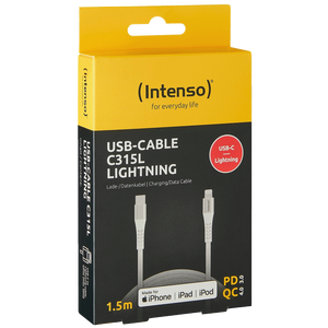 Intenso USB kabl za smartphone, USB type C to Lightning, 1.5 met. - USB-Cable C315L