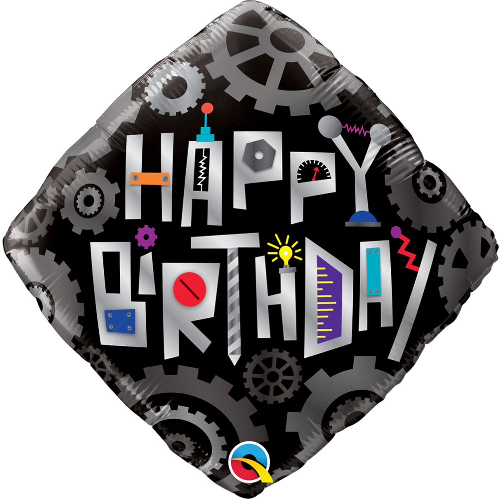 16443 Folijski balon Happy Birthday 45cm slika 1