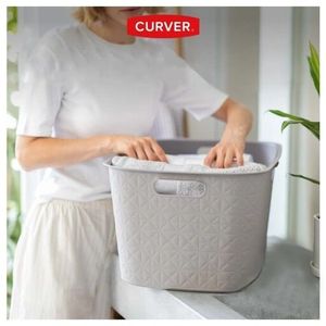 Softex Korpa za veš 45L čisti bež