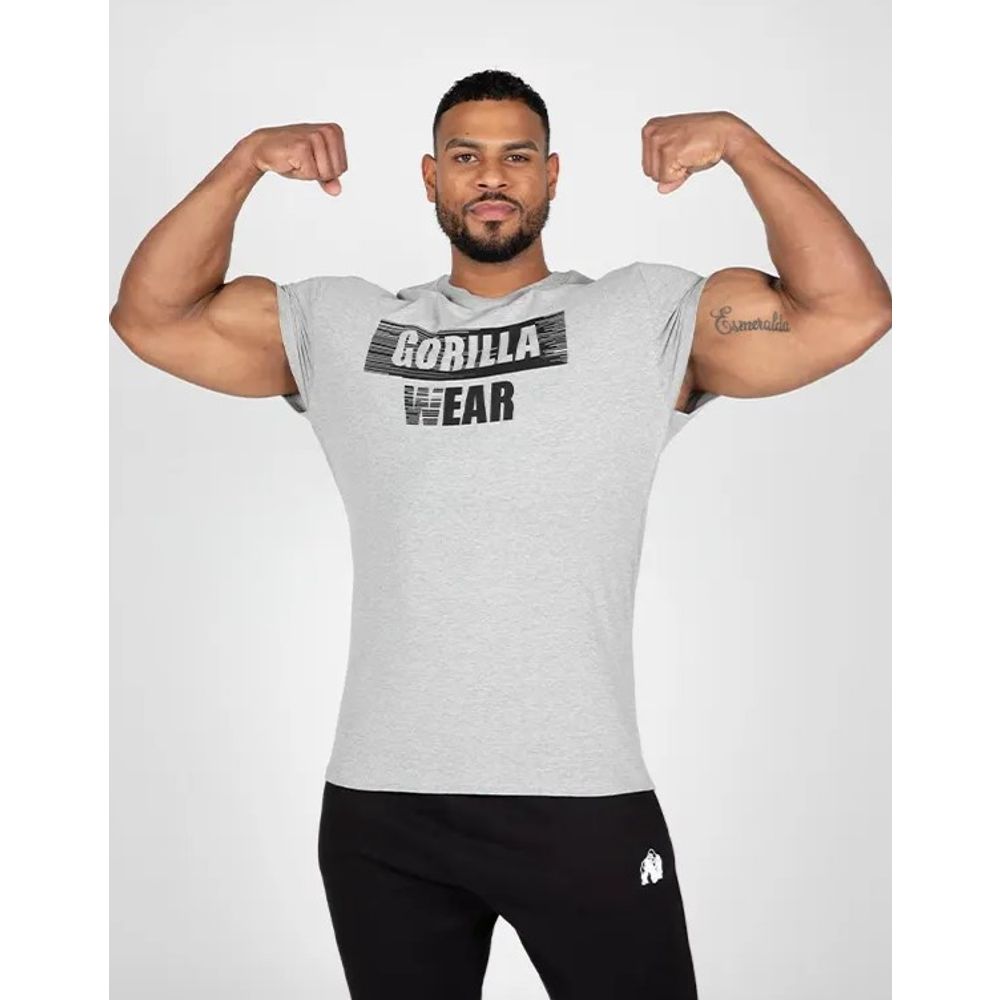 Gorilla Wear MURRAY Majica, Melanž siva slika 4