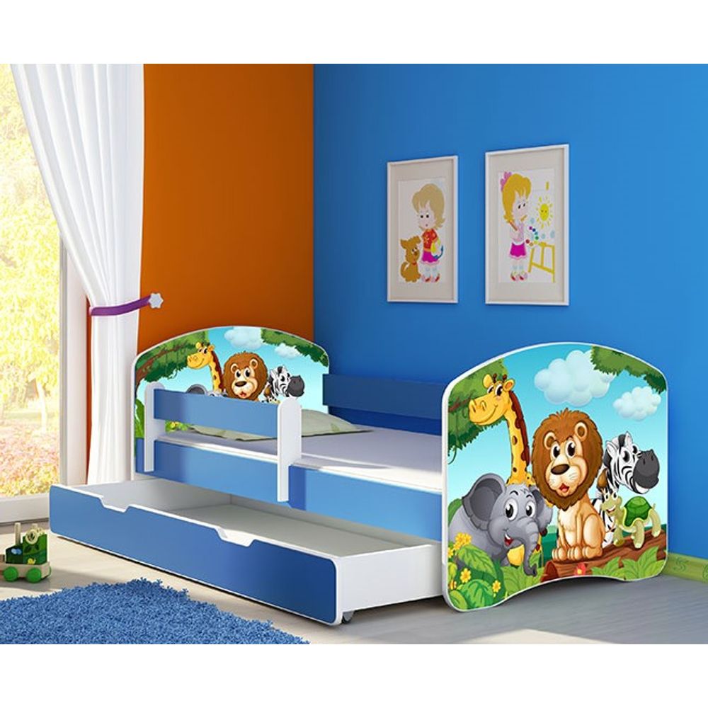 ACMA Dječiji krevet Acma II sa ladicom Blue - 160x80cm - Dezen 02 slika 1