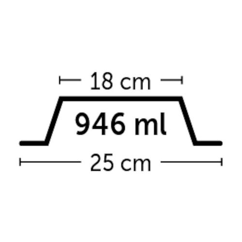 Protuklizna posuda od nehrđajućeg čelika, fi 18cm, 946ml slika 2