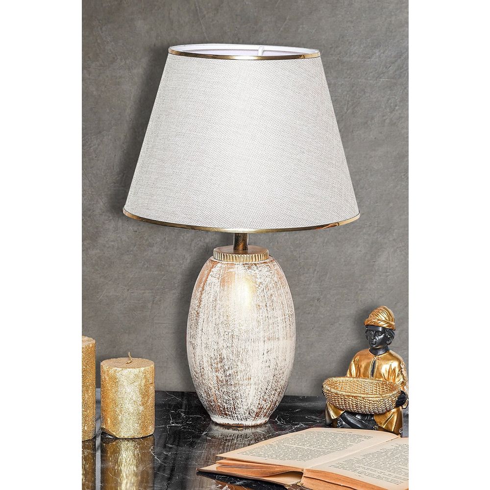 TM276 Krem Zlatna Stočna Lampa slika 1