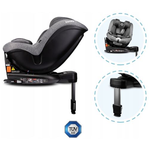 Lionelo autosjedalica Antoon, i-Size R129, 360°, ISOFIX, 0-18Kg, siva, 5g jamstv slika 6