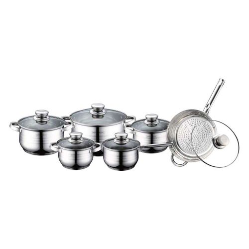 ROYALTY RL1231-12 ŠERPE SA POKLOPCEM SET 12 DELOVA INOX slika 1