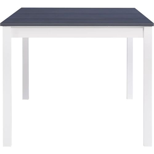 Blagavaonski stol bijelo-sivi 180 x 90 x 73 cm od borovine slika 27