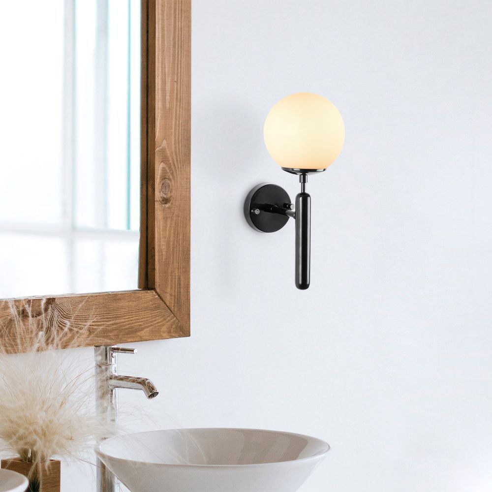 King - 11457 Crna i Bijela Zidna Lampa slika 2