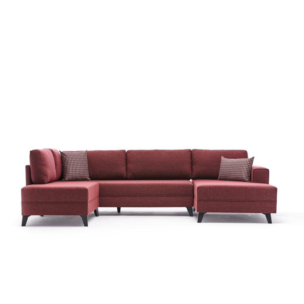 Efsun - Kamen Crveni Ugaoni Sofa-Krevet slika 9