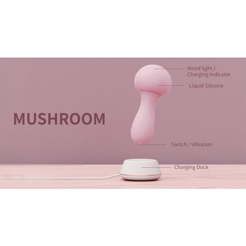 Masažni vibrator OTOUCH - Mushroom, ružičasti slika 9