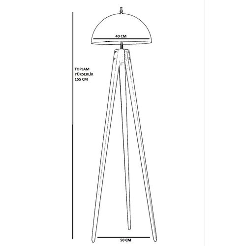 Opviq Podna svjetiljka Tripod 8745-5 slika 3