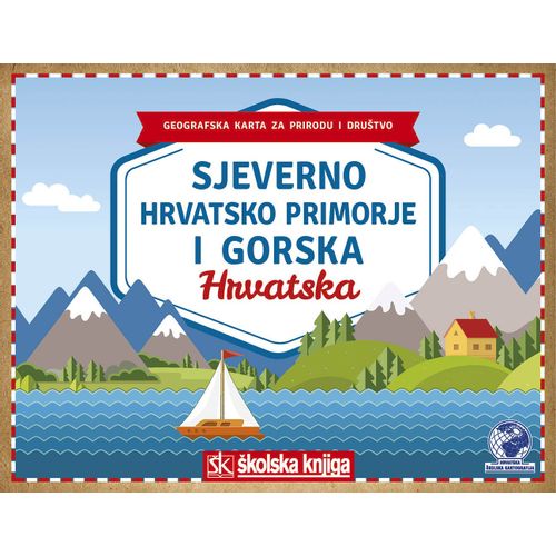 Regijska karta - Sjeverno Hrvatsko primorje i gorska Hrvatska slika 1