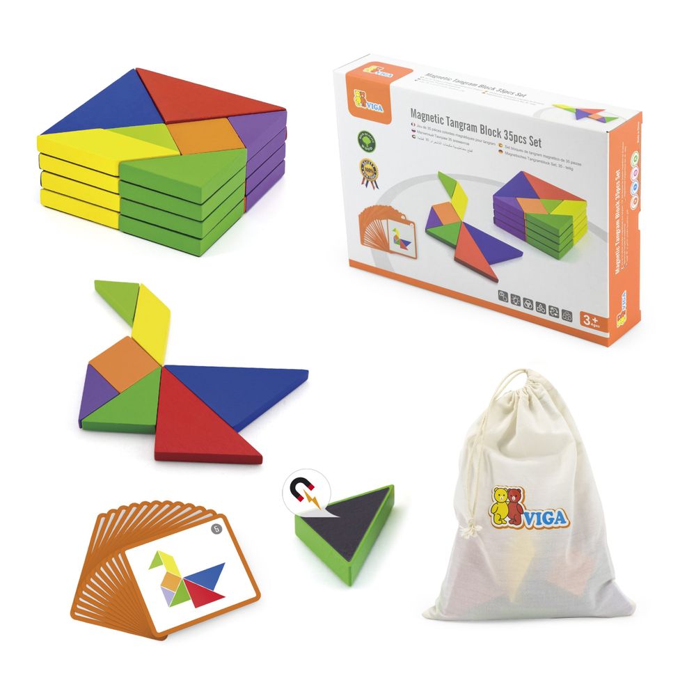 Viga tangram drvena puzzle igra FSC certifikat slika 2