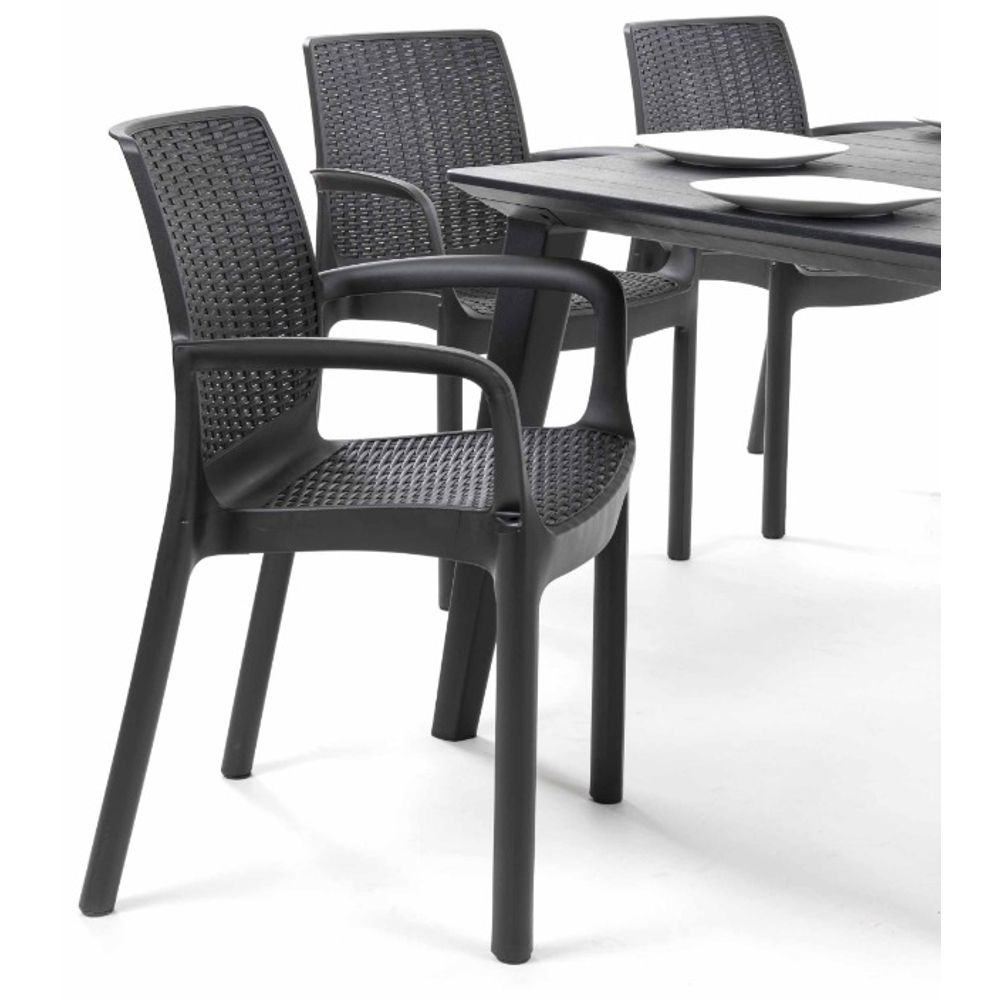 Keter vrtna stolica BALI MONO, siva, 55 x 83 x 58.5 cm slika 6