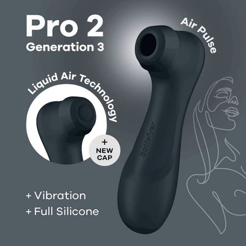 SATISFYER PRO 2 GENERATION 3 LIQUID AIR TECHNOLOGY - BLACK slika 4