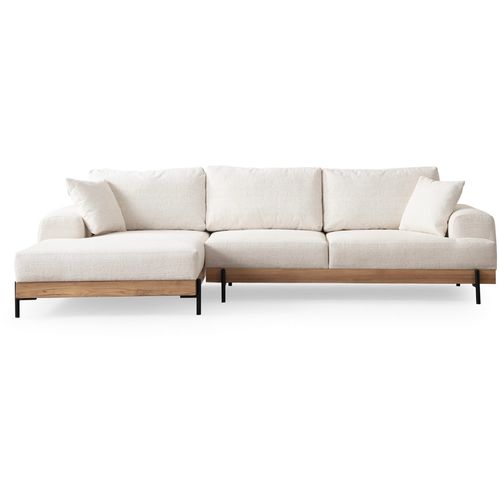 Eti Oak Left - White White Corner Sofa slika 7