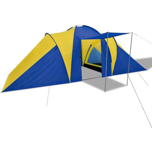 Šator za kampiranje za 6 osoba tamna plava/žuta slika 34