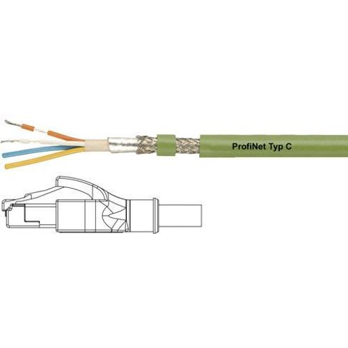 Helukabel 806409 RJ45 mrežni kabel, Patch kabel cat 5e SF/UTP 0.50 m zelena PUR plašt, pletena zaštita, zaštićen s folijom, fleksibilni unutarnji vodič 1 St. slika 2