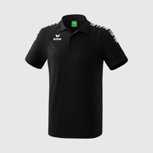 Majica Erima Polo Essential 5-C Crna/Bijela