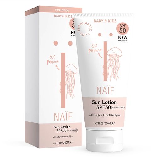 Naïf® Zaštitni losion za bebe i djecu SPF 50 200ml slika 1