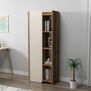 Suave Light Walnut Beige Bookshelf