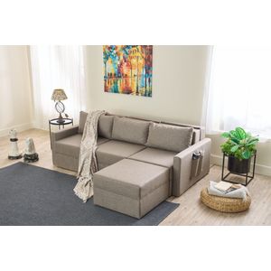 Krevetna ugaona sofa Aqua (Chl Left + 2R) – siva