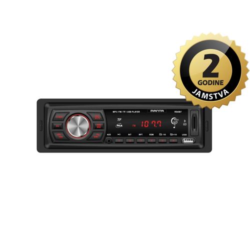 MANTA auto radio RS4507, BlueTooth, MP3, SD, USB, 4x10W, ISO, Handsfree slika 1