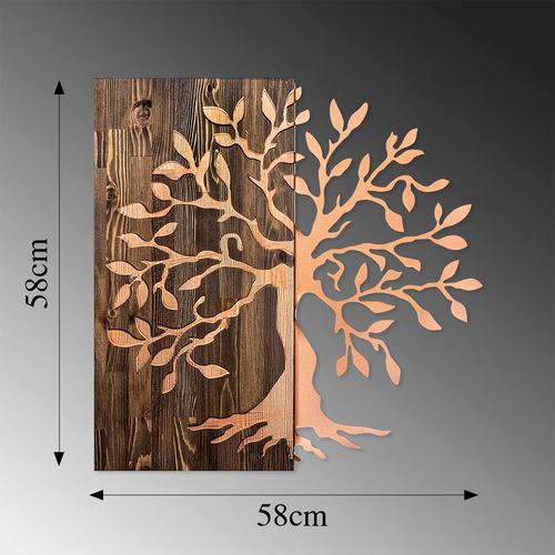 Wallity Drvena zidna dekoracija, Tree - Copper slika 6