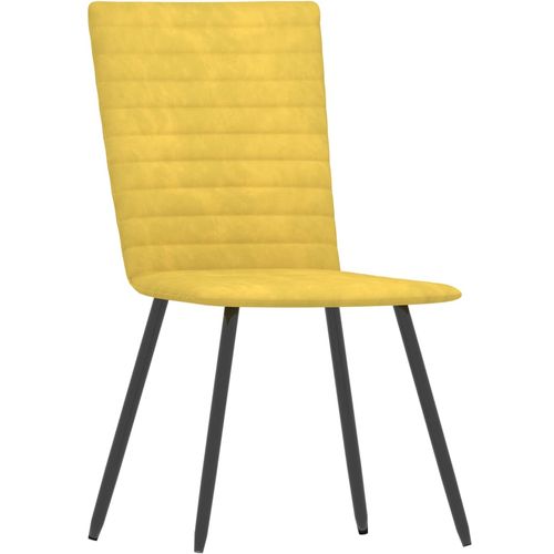 Blagovaonske stolice 6 kom žute baršunaste slika 9