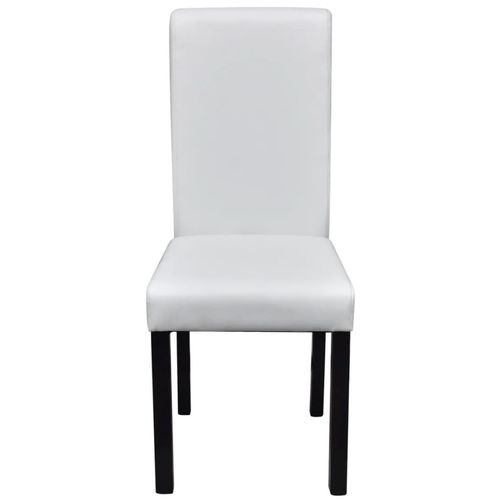 Blagovaonske stolice od umjetne kože 6 kom bijele slika 28