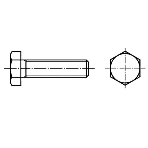 TOOLCRAFT 128448 vijak s šesterokutnom glavom M12 120 mm vanjski šesterokutni DIN 933 čelik 50 St. slika 1