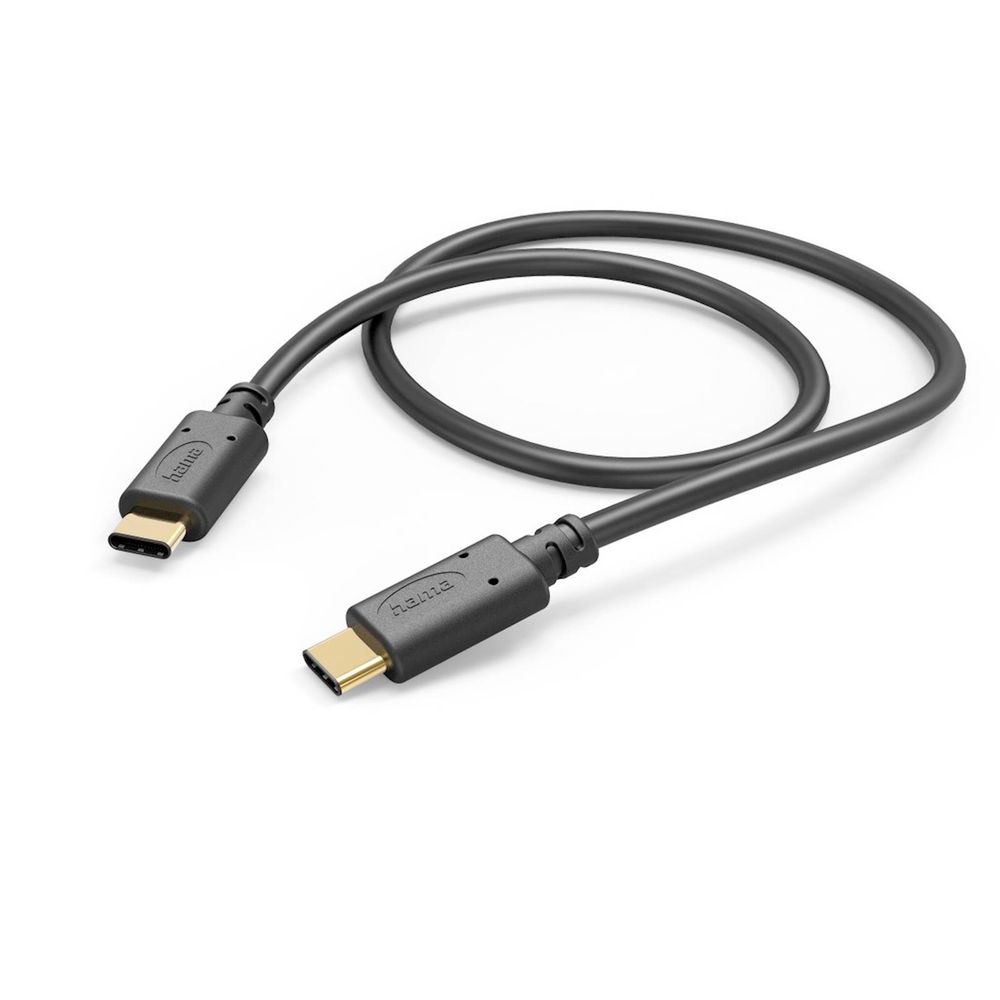 Kabl Hama USB-C-->USB-C 1,5m, crni slika 1