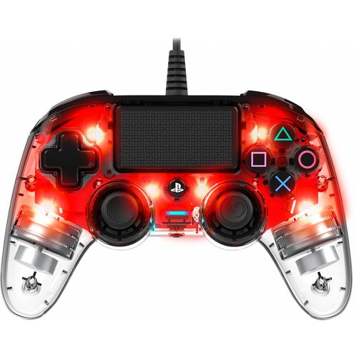 NACON PS4 WIRED ILLUMINATED COMPACT CONTROLLER RED slika 2