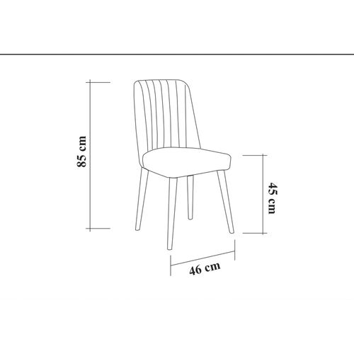 Woody Fashion Proširivi blagavaonski stol i stolice (3 komada) Malani slika 11