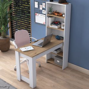 HA106 - 2493 WhiteWalnut Study Desk